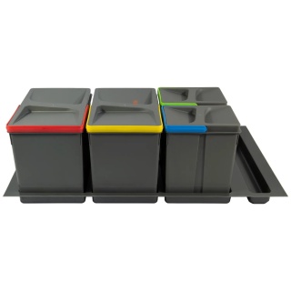 Kosz Segregator na śmieci 90 2x15L 2x7L EMUCA