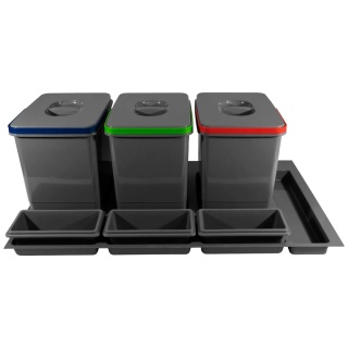 Kosz Segregator na śmieci 90 3x15L MULTINO GTV