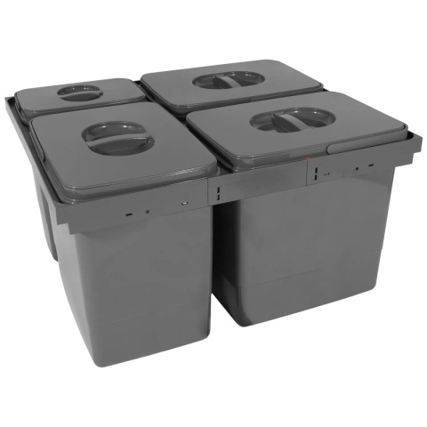 Kosz Sortownik na śmieci 60 3x15L 1x7L MULTINO NEW GTV