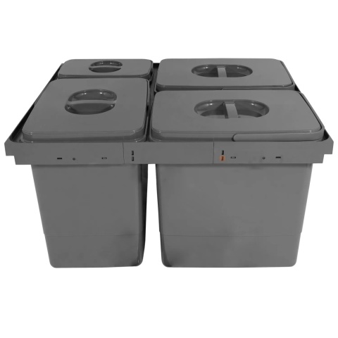 Kosz Sortownik na śmieci 60 3x15L 1x7L MULTINO NEW GTV