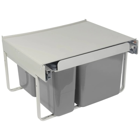 Kosz segregator na śmieci JC609 do szafki 60 2x15L 2x7L Rejs