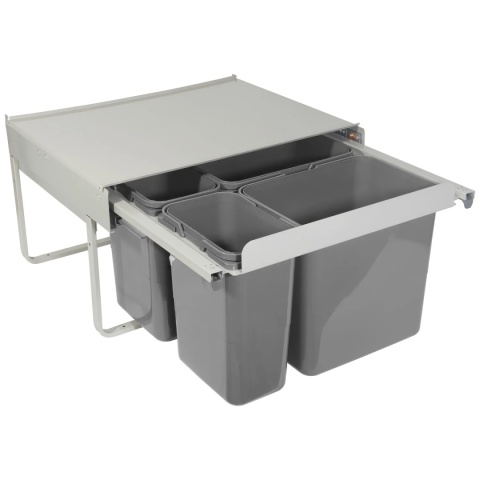 Kosz segregator na śmieci JC609 do szafki 60 2x15L 2x7L Rejs