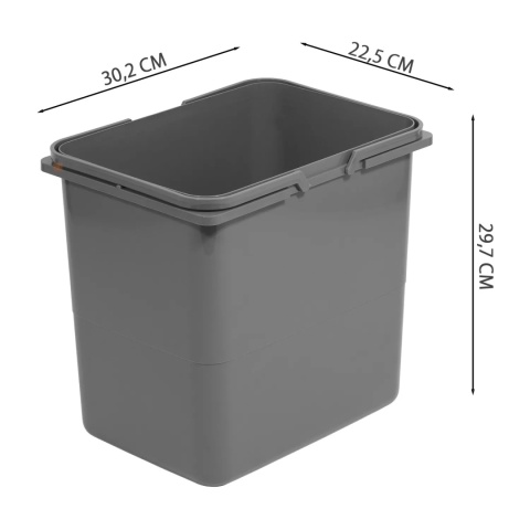 Kosz segregator na śmieci JC609 do szafki 60 2x15L 2x7L Rejs