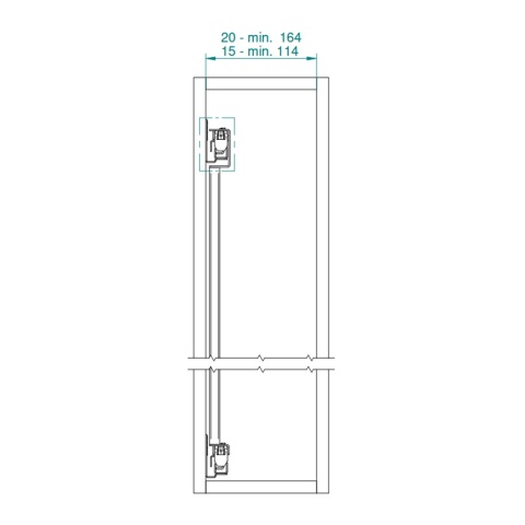 Kosz Cargo Midi 15 4P Boczne Lewe CICHY DOMYK REJS LM Evo