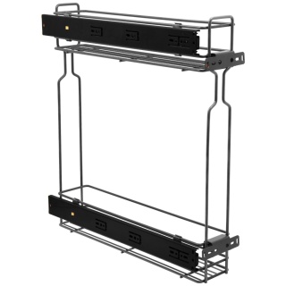 Kosz Cargo Mini 15 2 bocznego montażu CICHY DOMYK Grafit BL Wiexpol