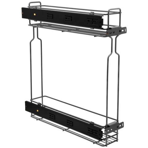 Kosz Cargo Mini 15 2 bocznego montażu CICHY DOMYK Grafit BL Wiexpol