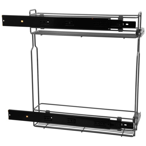 Kosz Cargo Mini 15 2 bocznego montażu CICHY DOMYK Grafit BL Wiexpol