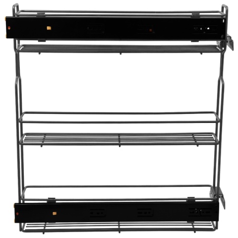 Kosz Cargo Mini 15 3 bocznego montażu CICHY DOMYK Grafit BL Wiexpol