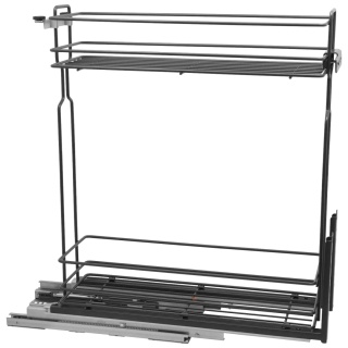 Kosz Cargo Mini 20 2 dolnego montażu CICHY DOMYK Grafit Wiexpol