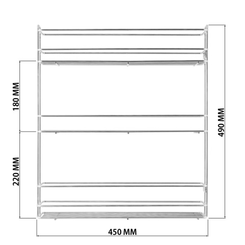 Kosz Cargo Mini 20 3 bocznego montażu CICHY DOMYK Ocynk Wiexpol