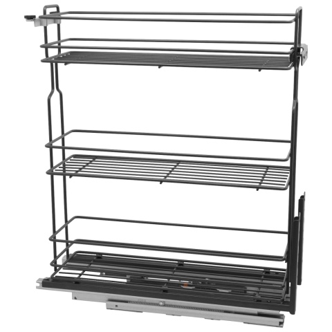 Kosz Cargo Mini 20 3 dolnego montażu CICHY DOMYK Grafit Wiexpol