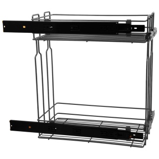 Kosz Cargo Mini 30 2 bocznego montażu CICHY DOMYK Grafit BL Wiexpol