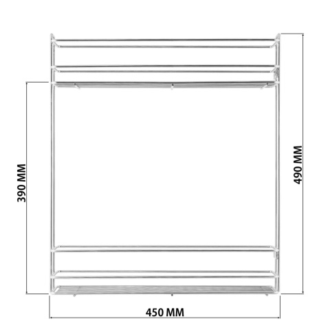 Kosz Cargo Mini 30 2 bocznego montażu CICHY DOMYK Ocynk Wiexpol
