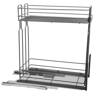 Kosz Cargo Mini 30 2 dolnego montażu CICHY DOMYK Grafit Wiexpol