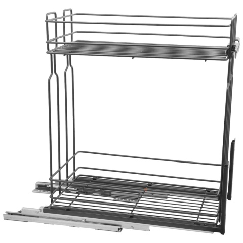 Kosz Cargo Mini 30 2 dolnego montażu CICHY DOMYK Grafit Wiexpol