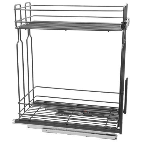 Kosz Cargo Mini 30 2 dolnego montażu CICHY DOMYK Grafit Wiexpol