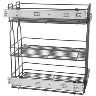 Kosz Cargo Mini 30 3 bocznego montażu CICHY DOMYK Grafit Wiexpol