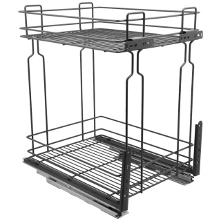 Kosz Cargo Mini 40 2 dolnego montażu CICHY DOMYK Grafit Wiexpol