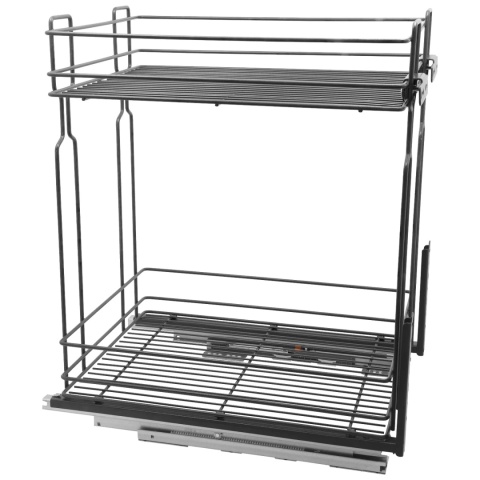 Kosz Cargo Mini 40 2 dolnego montażu CICHY DOMYK Grafit Wiexpol