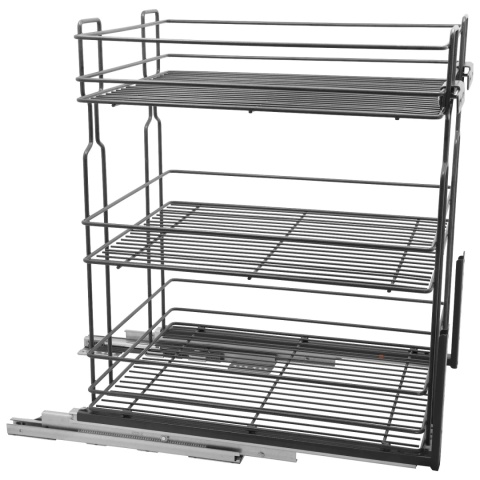 Kosz Cargo Mini 40 3 dolnego montażu CICHY DOMYK Grafit Wiexpol