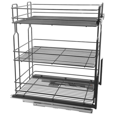 Kosz Cargo Mini 40 3 dolnego montażu CICHY DOMYK Grafit Wiexpol