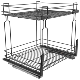 Kosz Cargo Mini 60 2 dolnego montażu CICHY DOMYK Grafit Wiexpol