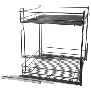 Kosz Cargo Mini 60 2 dolnego montażu CICHY DOMYK Grafit Wiexpol