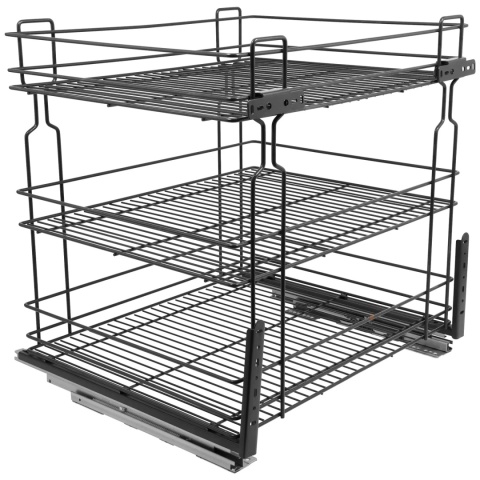 Kosz Cargo Mini 60 3 dolnego montażu CICHY DOMYK Grafit Wiexpol