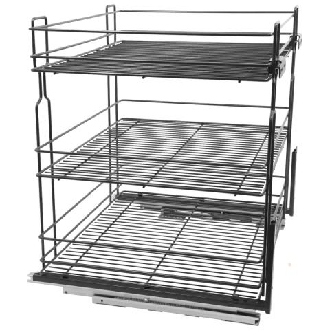 Kosz Cargo Mini 60 3 dolnego montażu CICHY DOMYK Grafit Wiexpol