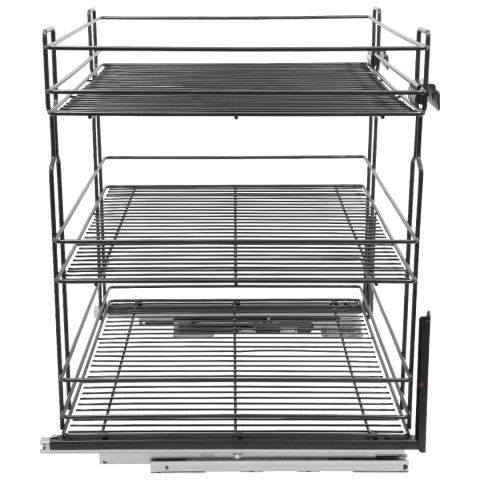 Kosz Cargo Mini 60 3 dolnego montażu CICHY DOMYK Grafit Wiexpol