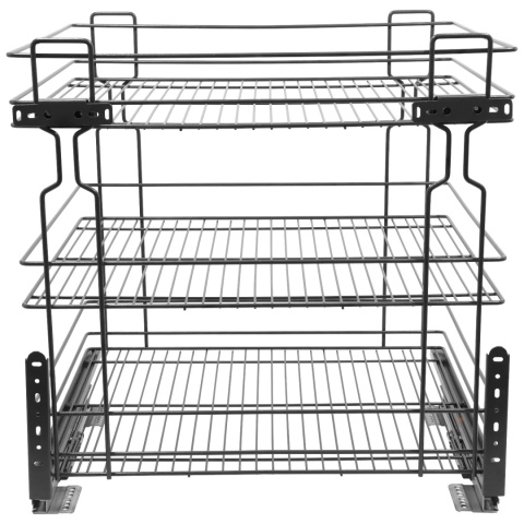 Kosz Cargo Mini 60 3 dolnego montażu CICHY DOMYK Grafit Wiexpol