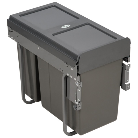 Segregator na śmieci podwójny 300 Cichy Domyk CLG-603N AMIX