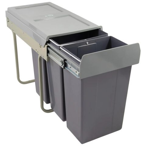 Segregator na śmieci podwójny 300 Cichy Domyk CLG-604 AMIX