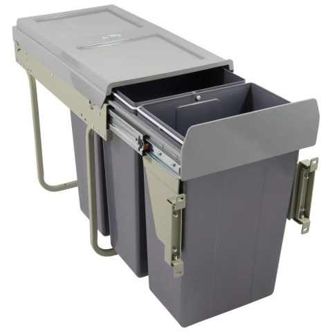 Segregator na śmieci podwójny 300 Cichy Domyk CLG-604M AMIX