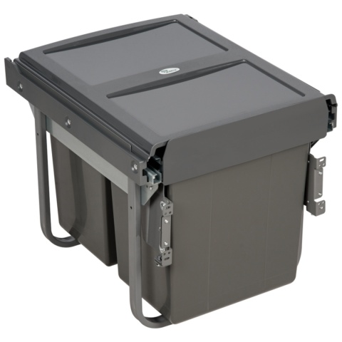 Segregator na śmieci podwójny 450 Cichy Domyk CLG-606N-2 AMIX