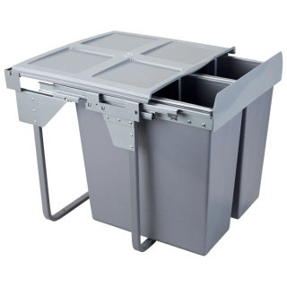 Segregator na śmieci podwójny 600 Cichy Domyk CLG-609-2 AMIX