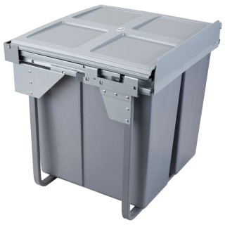 Segregator na śmieci podwójny 600 Cichy Domyk CLG-609-2 AMIX