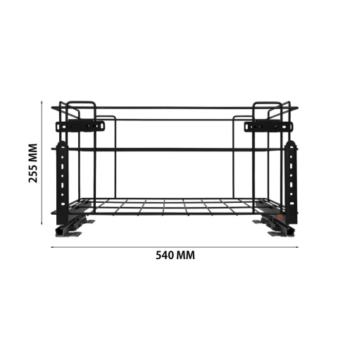 Sortownik na śmieci SQUARE 3x15L 1x7L 600 CICHY DOMYK Grafit