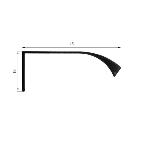 Uchwyt meblowy do szafek UA04 rozstaw 320mm Biały AMIX