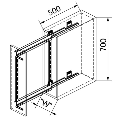 Kosz Cargo PTJ009 15 2P boczny lewy AMIX