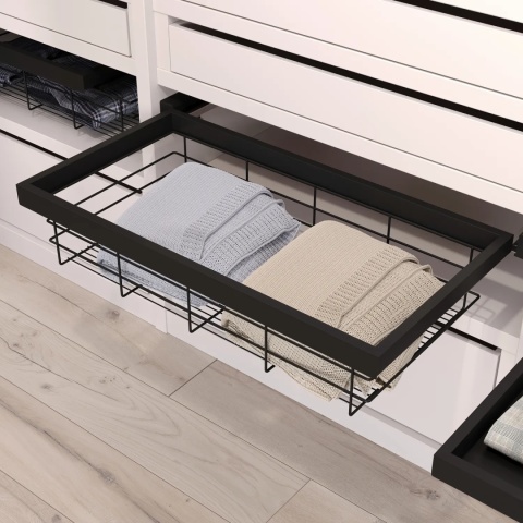 Kosz wielofunkcyjny do szafy 900MM HACK EMUCA Czarny