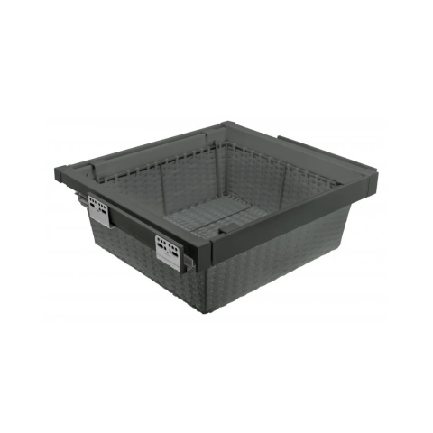 Szuflada kosz rattanowy do szafy garderoby 900MM ELITE Antracyt GTV