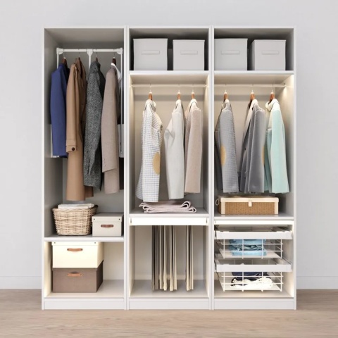 Szuflada kosz wielofunkcyjny do szafy garderoby 600MM ELITE Biały GTV