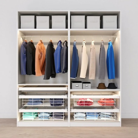 Szuflada kosz wielofunkcyjny do szafy garderoby 800MM ELITE Biały GTV