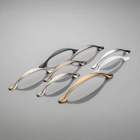 Uchwyt meblowy do szafek Camaio rozstaw 128mm Czarny chrom GTV