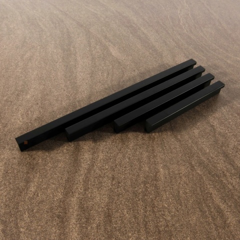 Uchwyt meblowy do szafek LCK-006 rozstaw 128mm Czarny LEBA