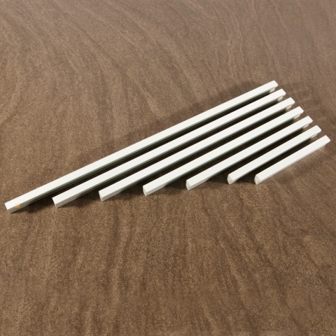 Uchwyt meblowy do szafek LCK-006 rozstaw 288mm Aluminium LEBA