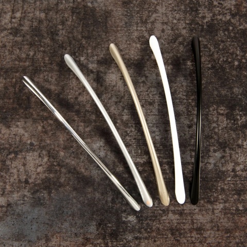 Uchwyt meblowy do szafek LCK-02 rozstaw 128mm Mosiądz LEBA