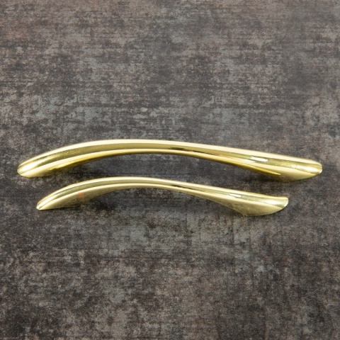 Uchwyt meblowy do szafek LCK-08 rozstaw 128mm Mosiądz LEBA