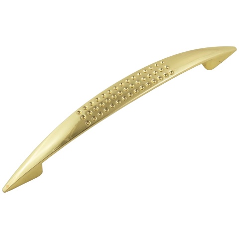 Uchwyt meblowy do szafek LCK-09 rozstaw 128mm Mosiądz LEBA